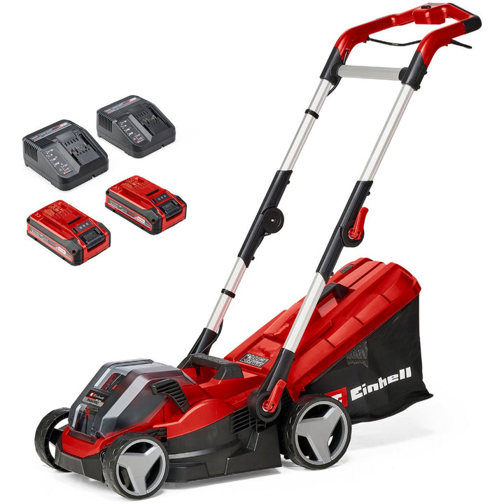 Einhell 36V 34cm Cordless Rotary Lawnmower Garden Push Mower