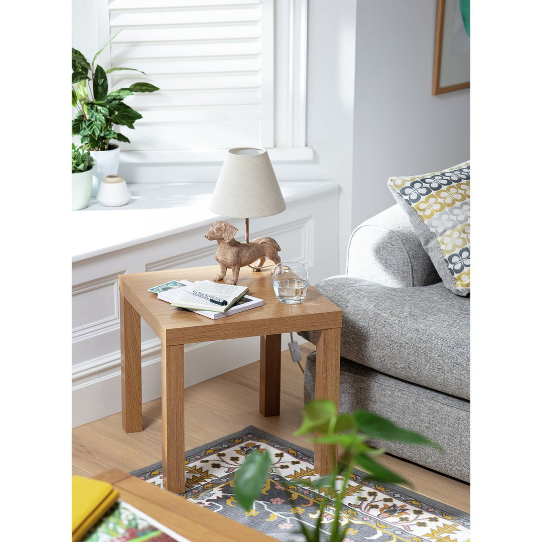 Home Apley End Table - Oak Effect