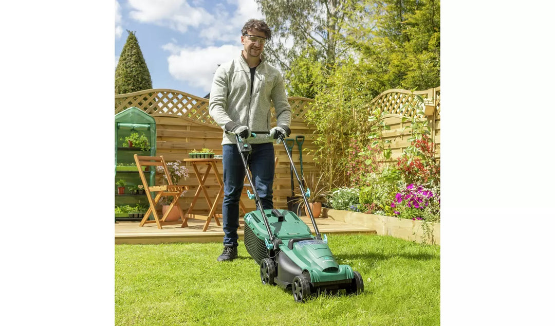 McGregor MCR2134A 34cm Cordless Rotary Lawnmower - 21.6V - (No Battery, No Charger) - USED ITEM