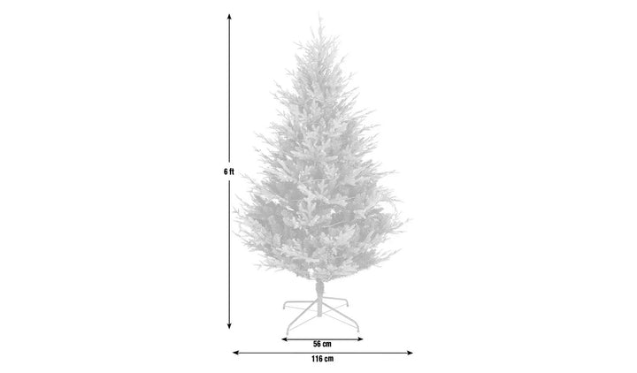 Habitat 6ft Upswept Mixed Tip Christmas Tree