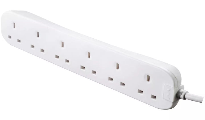 Masterplug 6 Socket Extension Lead - 2m