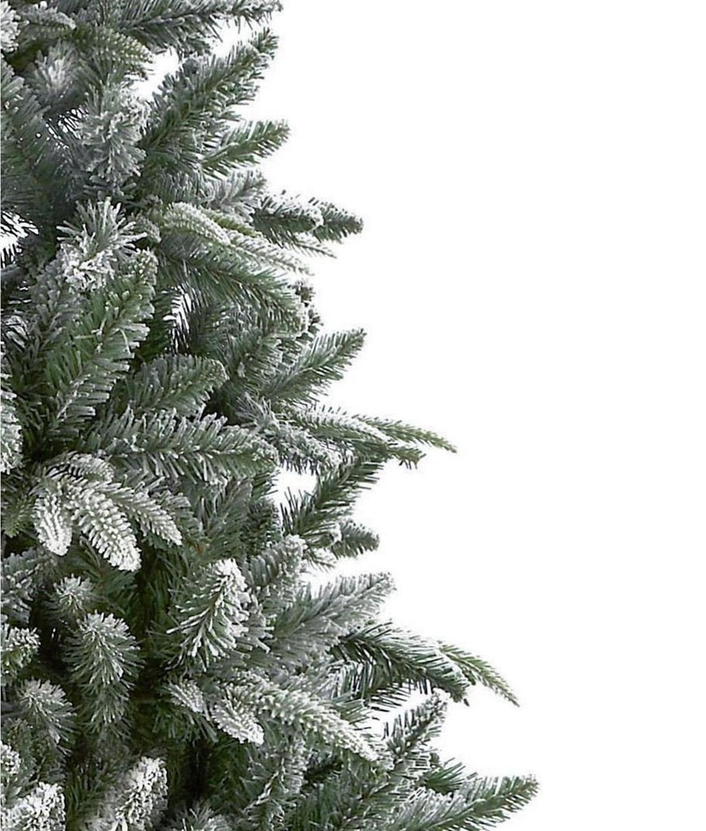 Premier Decorations 7ft Flocked Lapland Spruce Christmas Tree - Green