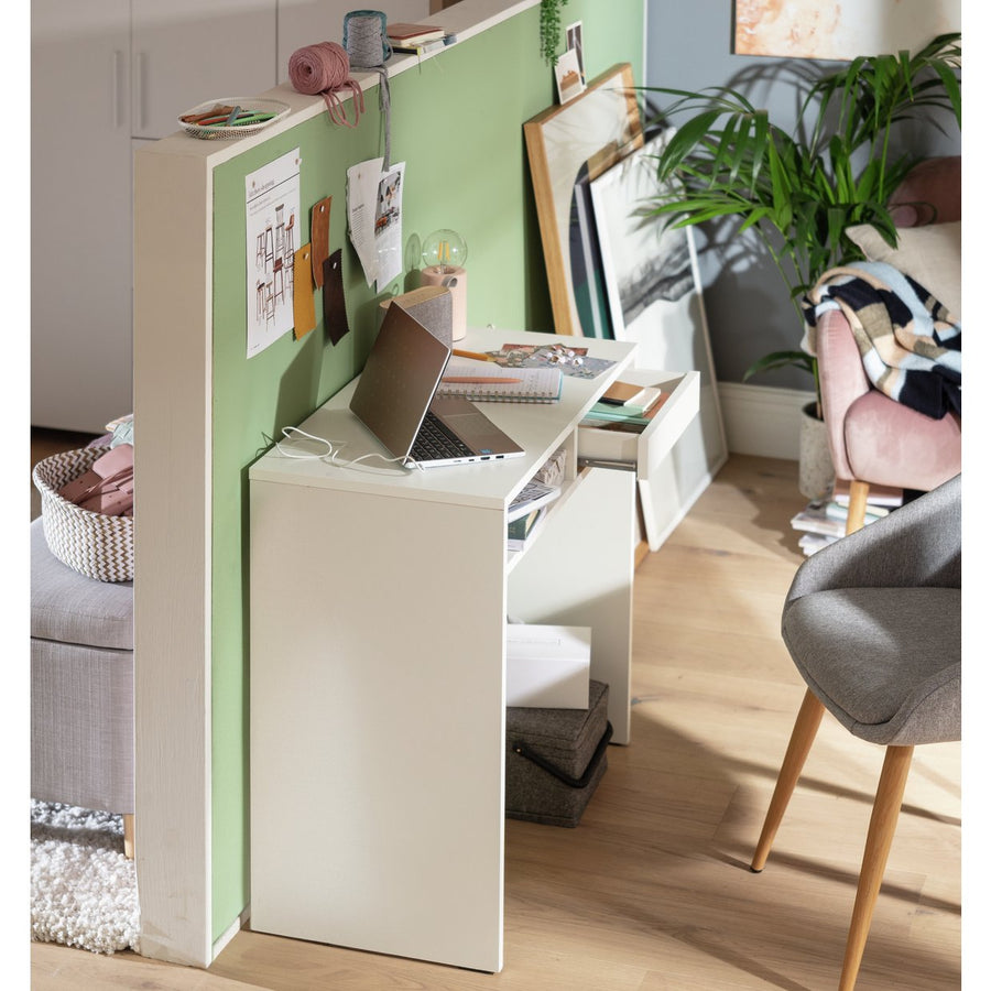 Habitat Pepper 1 Drawer Desk - White