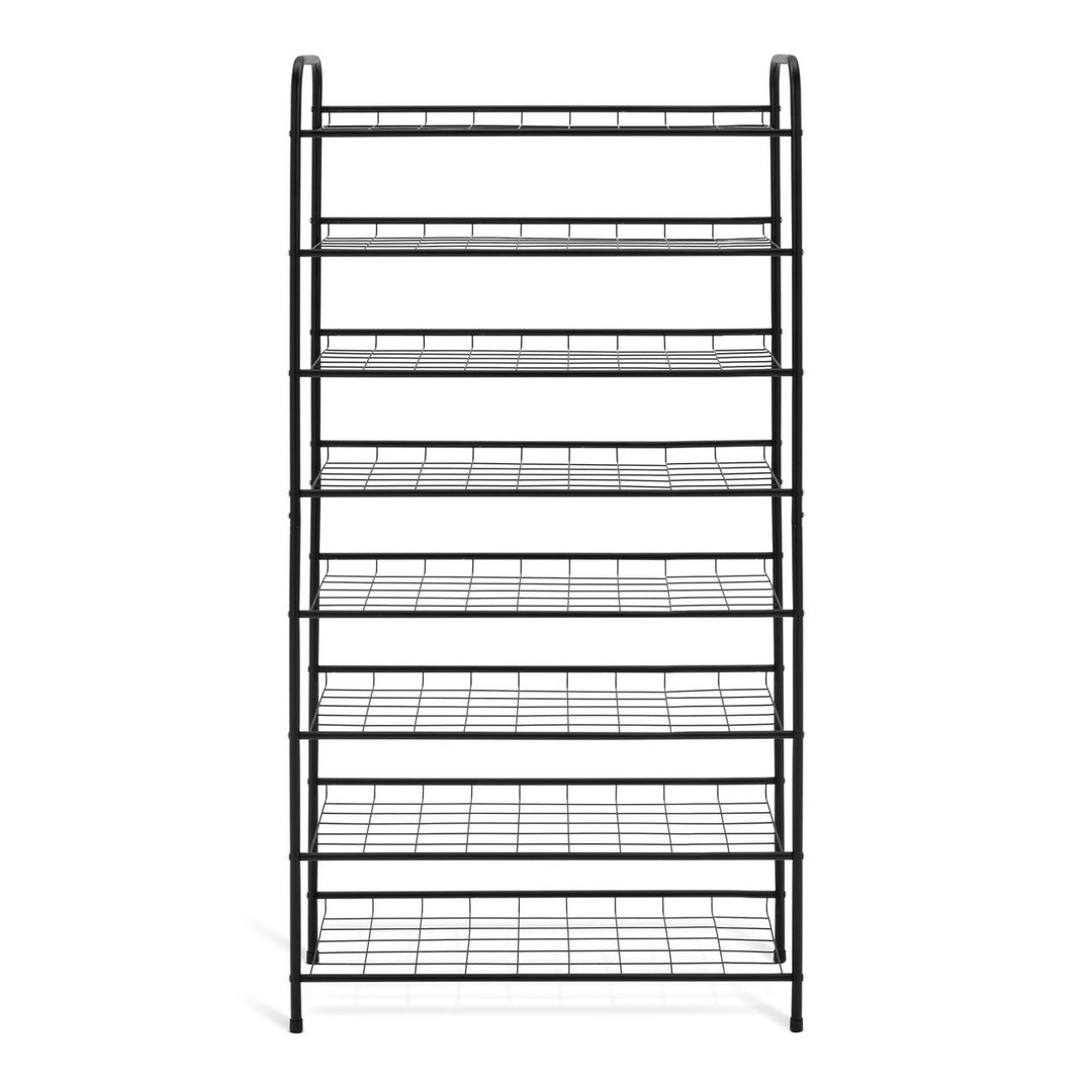 Home Jorn 8 Shelf Shoe Storage Rack - Black