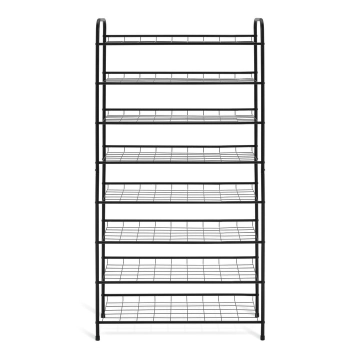 Home Jorn 8 Shelf Shoe Storage Rack - Black
