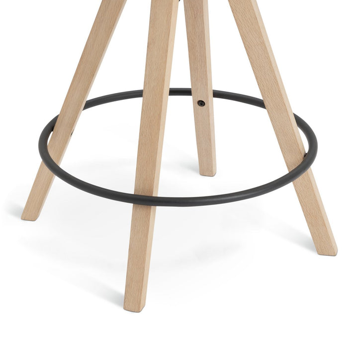 Habitat Jerry Pair of Counter Bar Stools - White