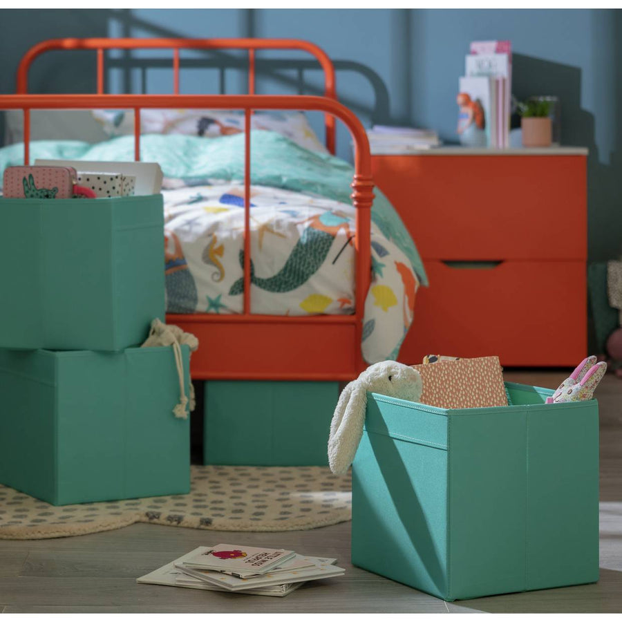 Habitat Set of 4 Plain Storage Boxes - Teal