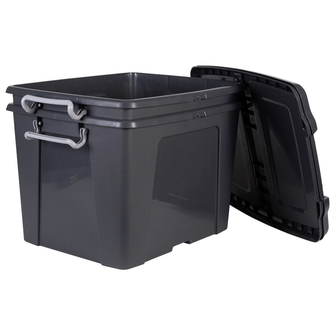 Strata Smart 2x40L Recycled Plastic Storage Boxes with Lid