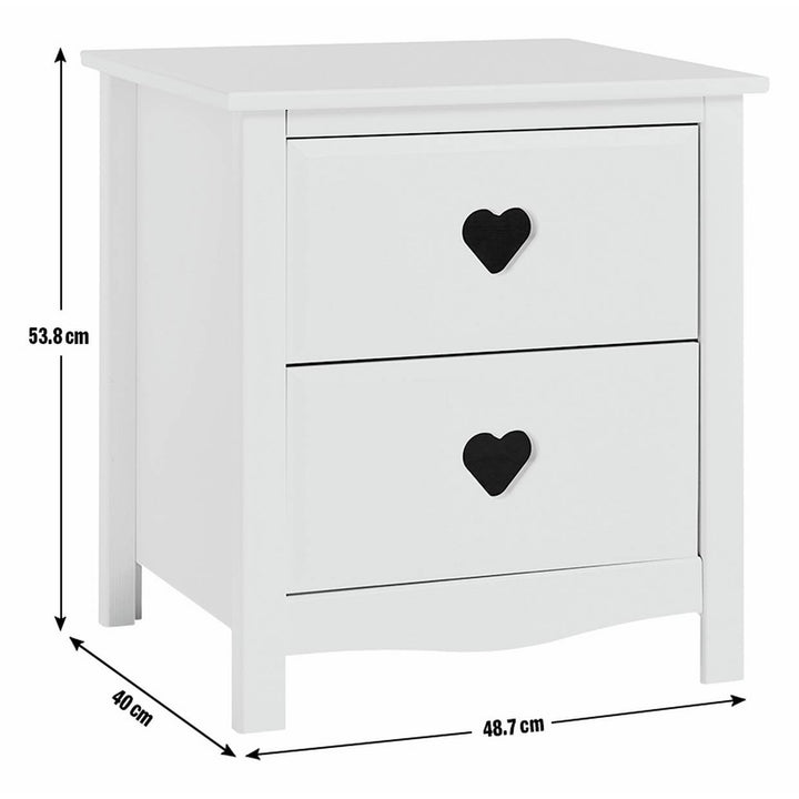 Home Kids Mia Bedside Table - Pink