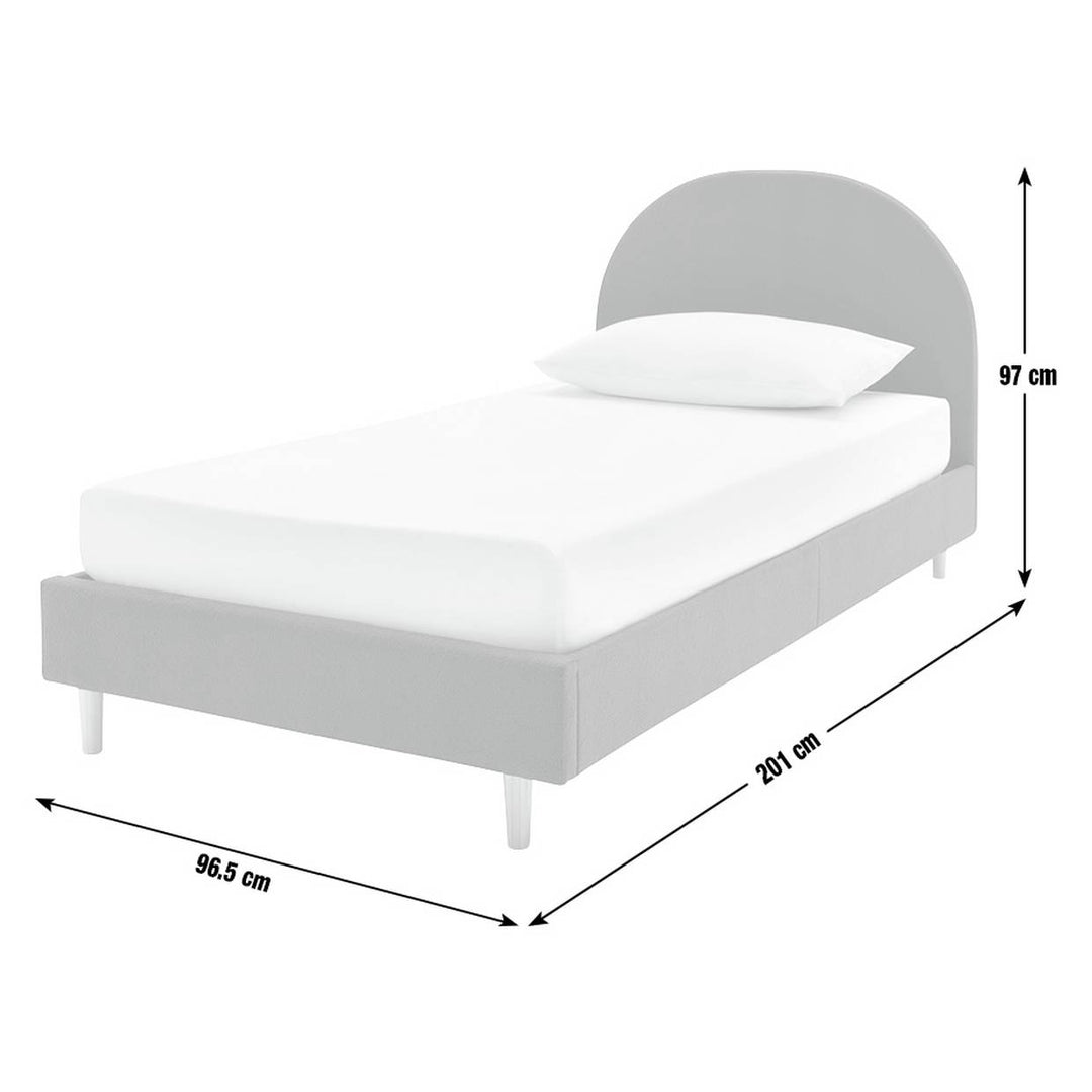 Habitat Olivia Single Bed Frame - Grey (Bed Frame Only)