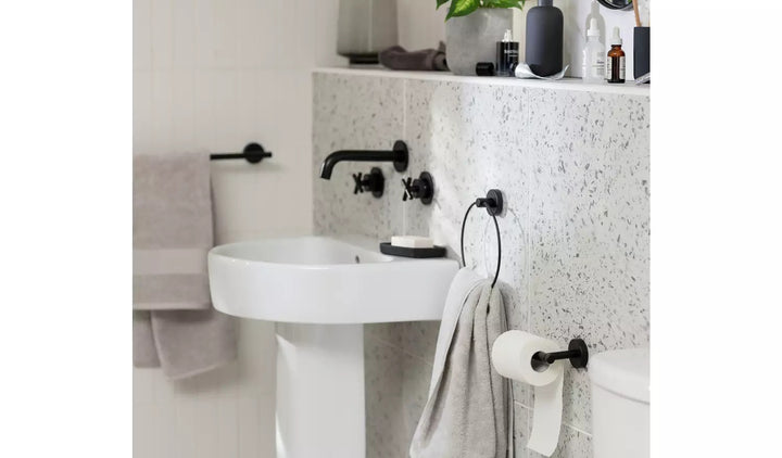 Habitat Toilet Roll Holder - Matt Black