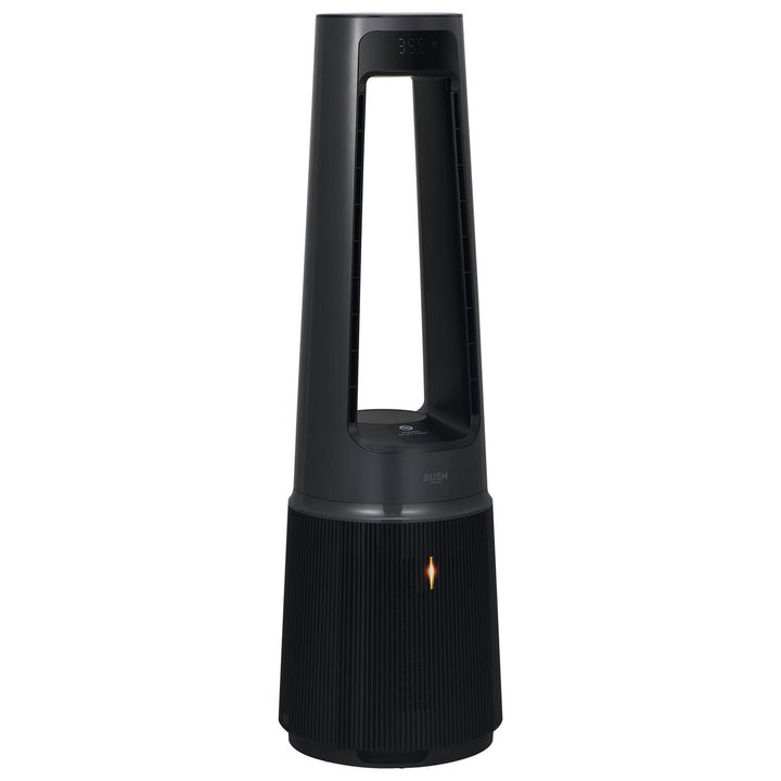 Bush Black Bladeless Cool, Purify & Heat Tower Fan
