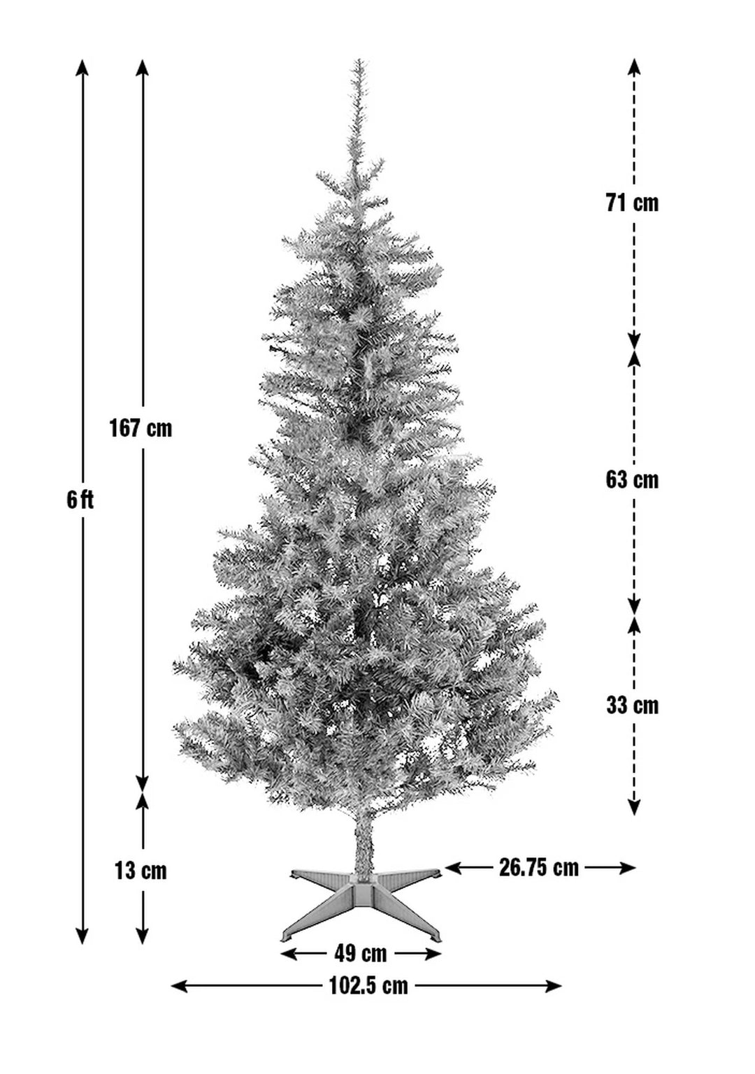Habitat 6ft Imperial Christmas Tree - Green