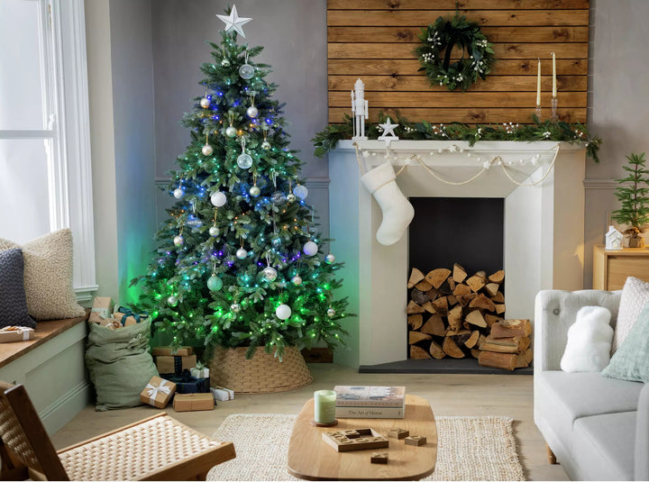 Habitat 7ft Pre-Lit Colour Changing Twinkly Natural Look Christmas Tree
