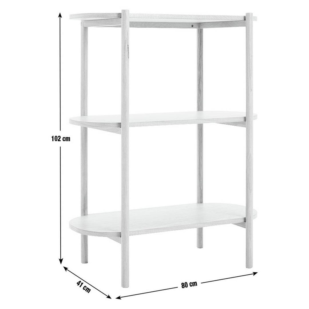 Habitat Edin 3 Tier Shelving Unit - Natural