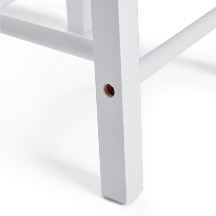 Habitat Pair of Wooden Bar Stools - Two Tone