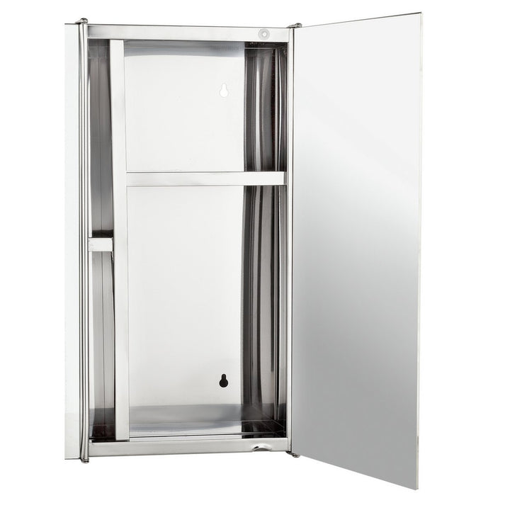 Home Stainless Steel 3 Door Mirrored Bathroom Wall Cabinet