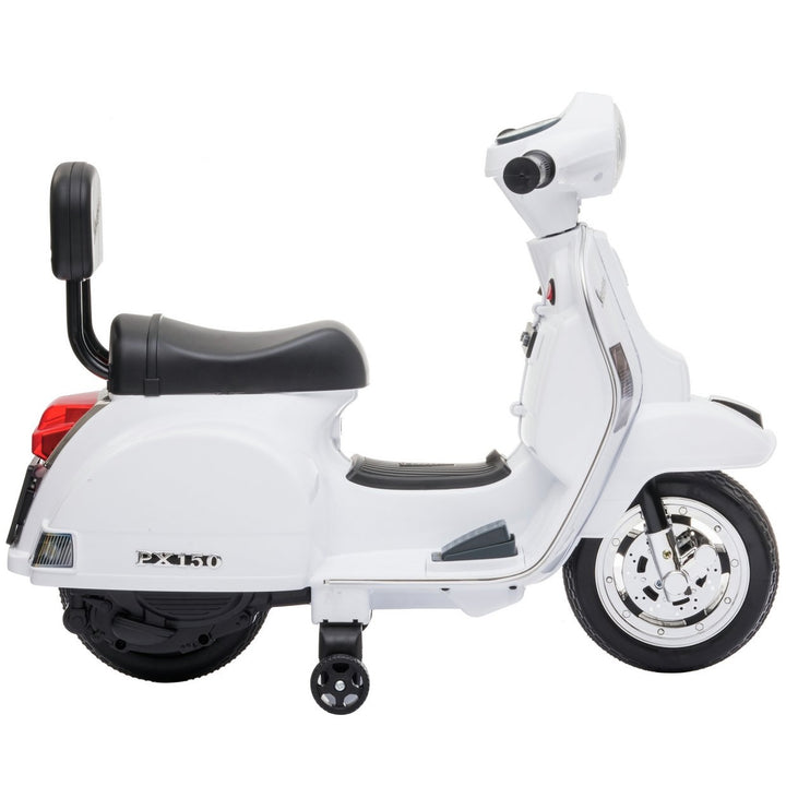 Vespa Licensed Kids Ride On Motorcycle 6V - White