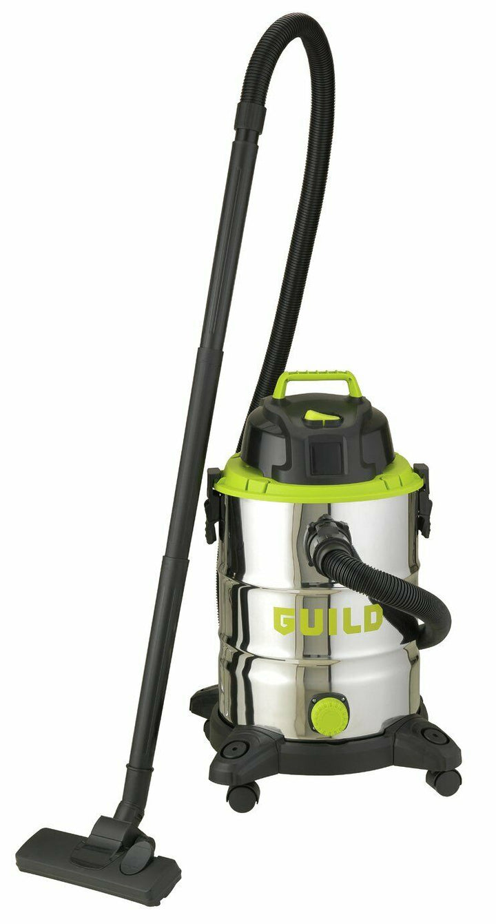 Guild 30L Steel Drum Wet &amp; Dry Canister Vacuum Cleaner - 1500W - USED ITEM