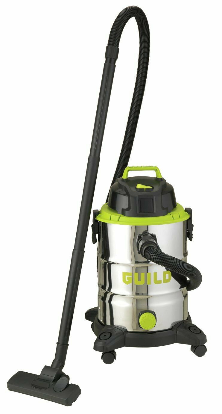 Guild 30L Steel Drum Wet & Dry Canister Vacuum Cleaner - 1500W - USED ITEM
