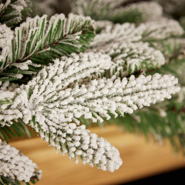 Premier Decorations 1.8m Snowy Christmas Garland - Green