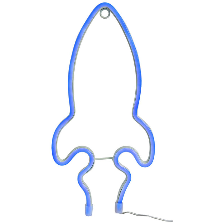 Home Battery Neon Effect Rocket Shaped Christmas Light