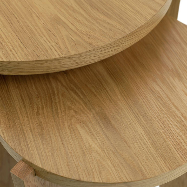 Habitat Xylo Nest of 2 Tables - Oak
