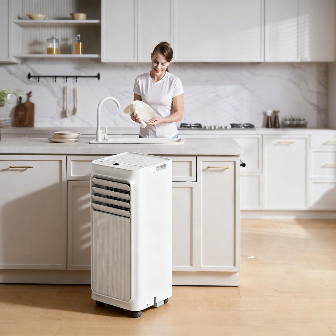 Bush 7000BTU Portable Air Conditioner 2 Speed AC Fan Remote White 8181512 R AC22