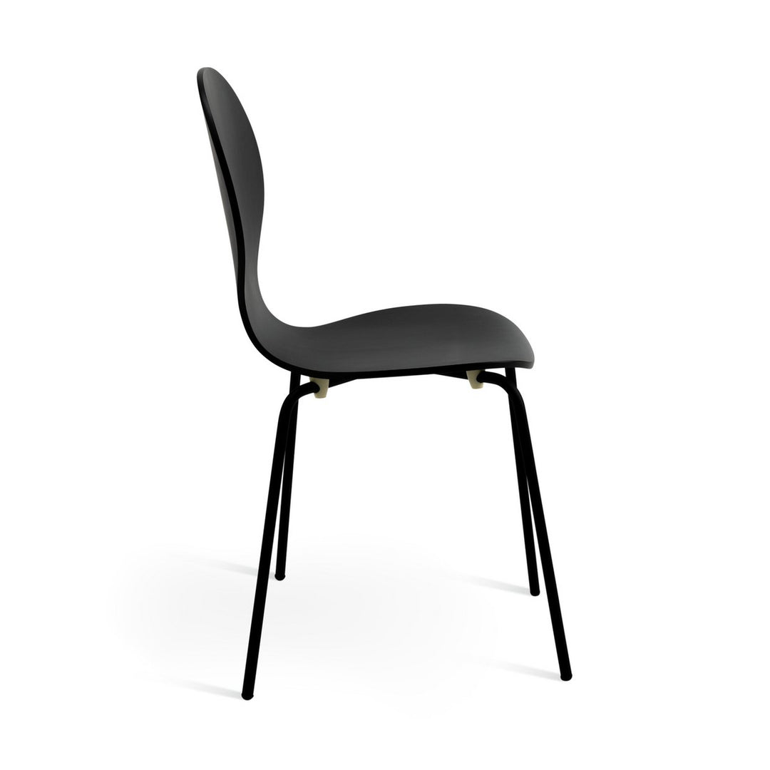 Habitat Bentwood Metal Dining Chair - Black