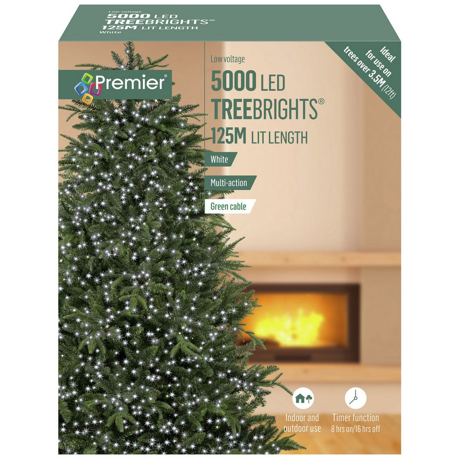 Premier Decorations 5000 White LED Christmas Tree Lights