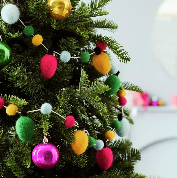 Habitat Felt Bulbs Christmas Garland