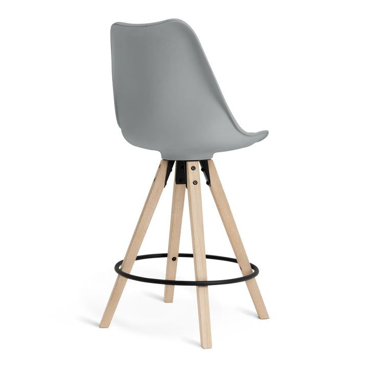 Habitat Jerry Pair of Counter Bar Stools - Grey