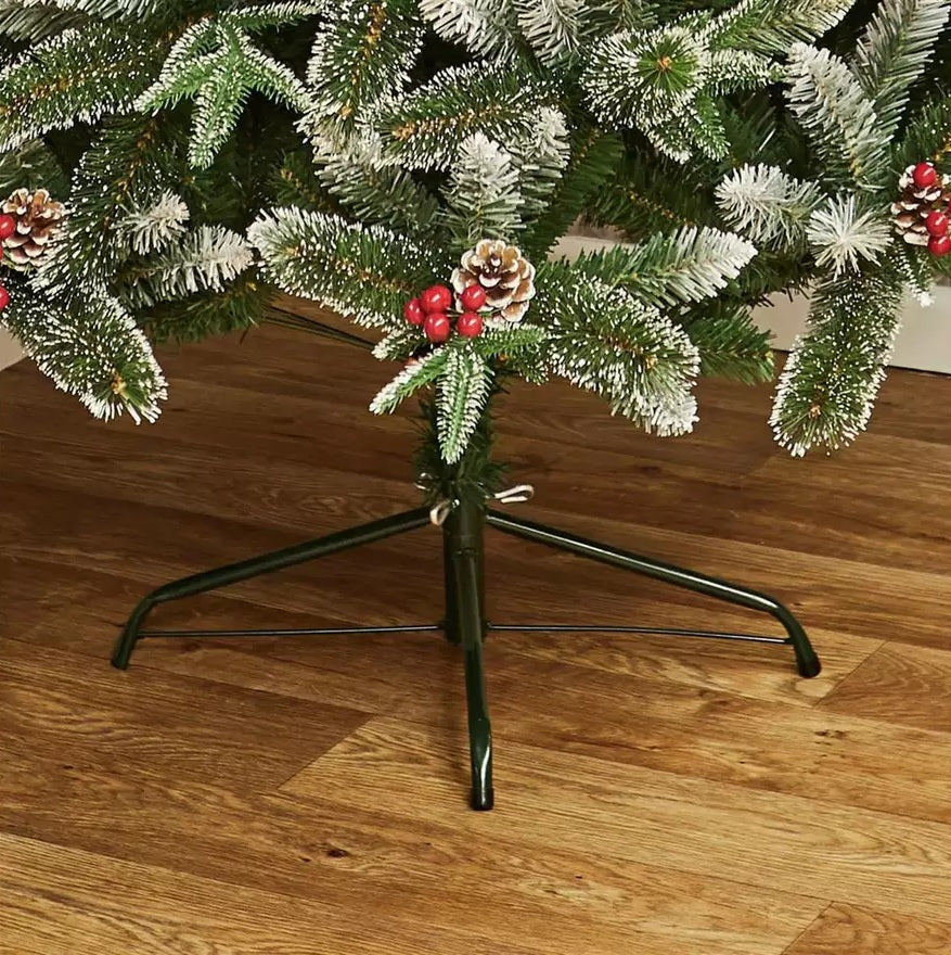 Premier Decorations 6ft New Jersey Spruce Berry & Cone Christmas Tree - Green