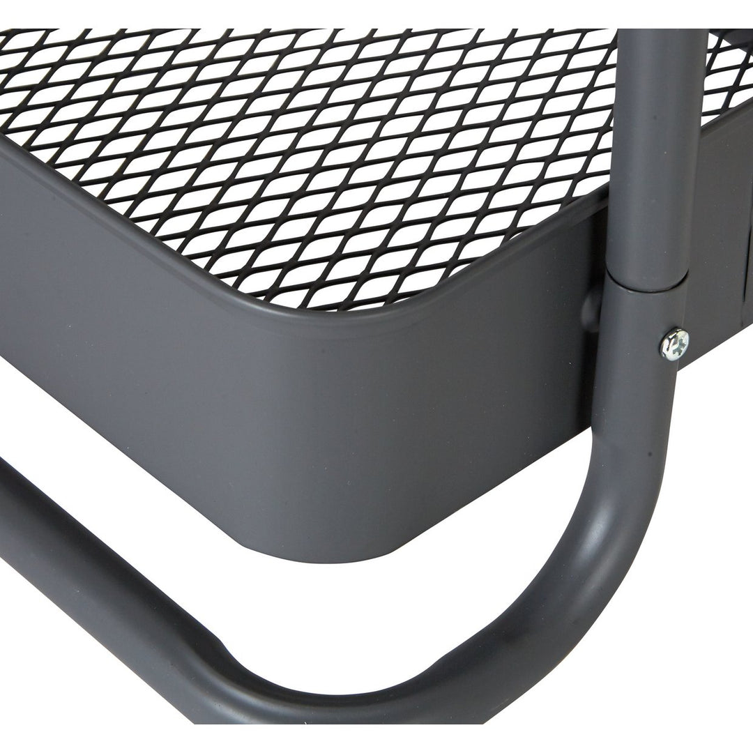 Home 3 Tier Metal Trolley - Grey