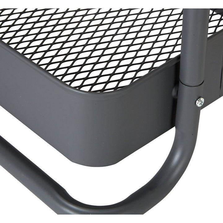 Home 3 Tier Metal Trolley - Grey