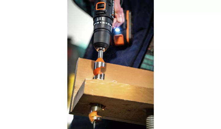 Worx WX370 Cordless Impact Drill and 30 Accessories - 20V