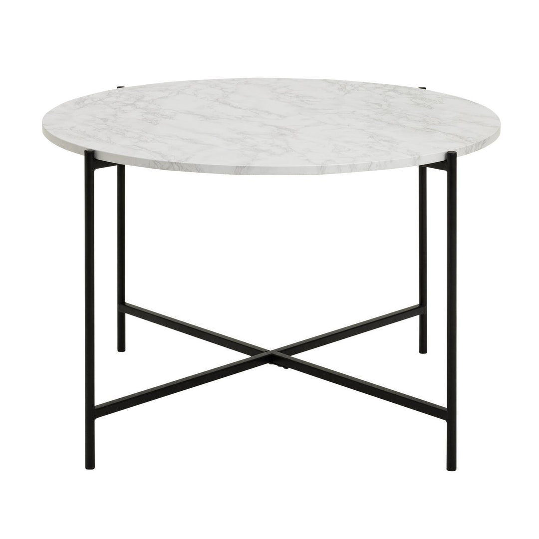 Home Jules Round Coffee Table - Black & White