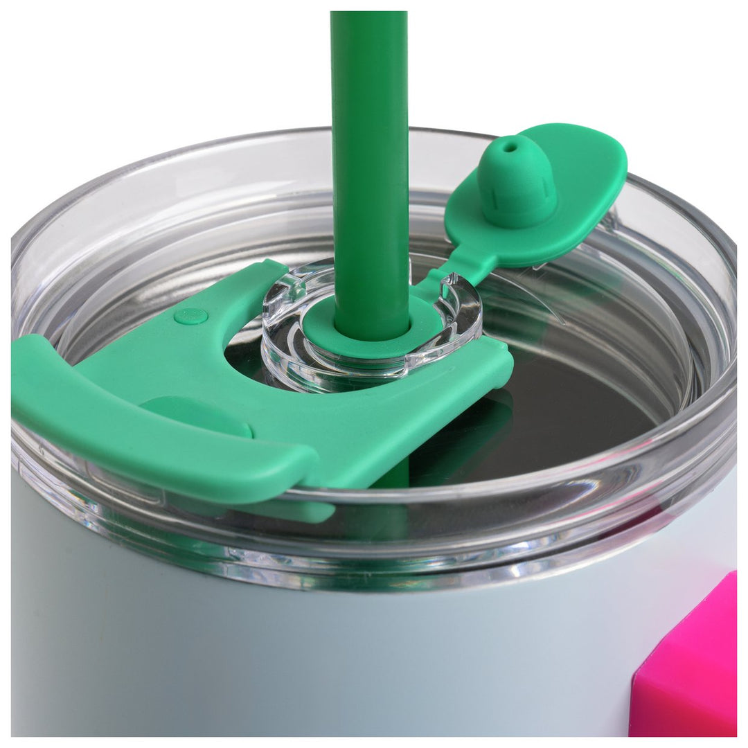 Habitat Pink Handle Thermal Blue Travel Mug - 1182ml