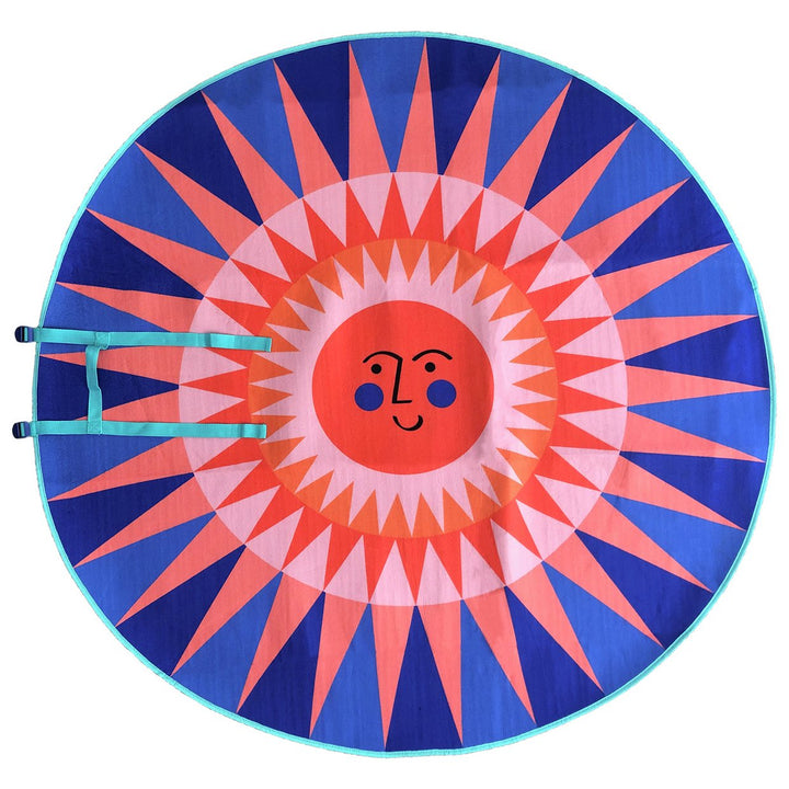 Home Abstract Play Sunshine Round Fleece Picnic Blanket