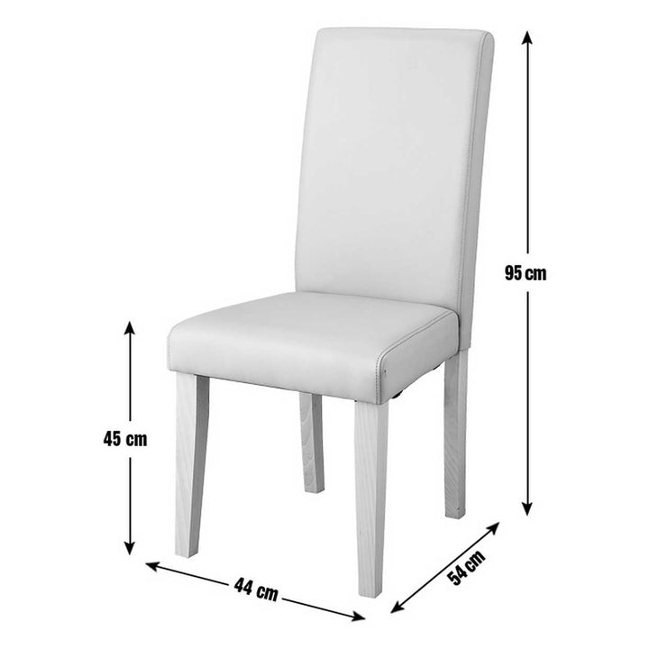 Home Pair of Midback Dining Chairs - Grey