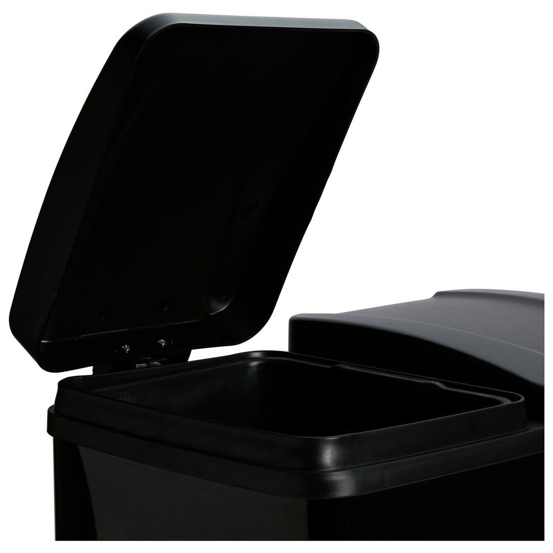 Habitat 60 Litre Twin Compartment Pedal Bin - Black