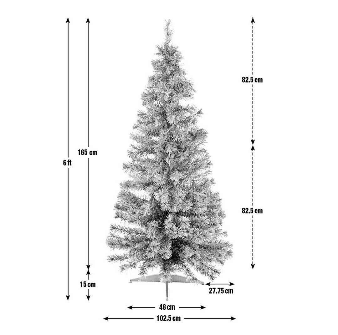 Home 6ft Fibre Optic Christmas Tree - Green