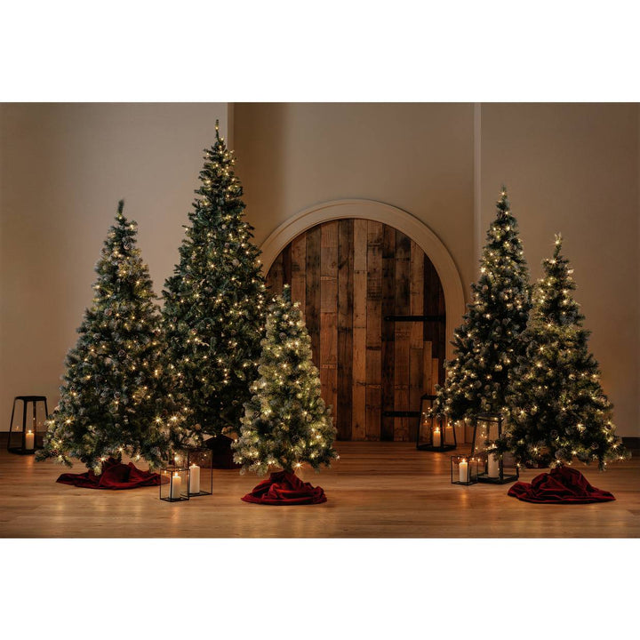 Habitat 5ft Blue Oscar Pine Cone Christmas Tree