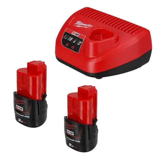 Milwaukee M12FDDXKIT-202X 12V 2 x 2.0Ah Li-Ion RedLithium Brushless Cordless 4 in 1 Drill Driver