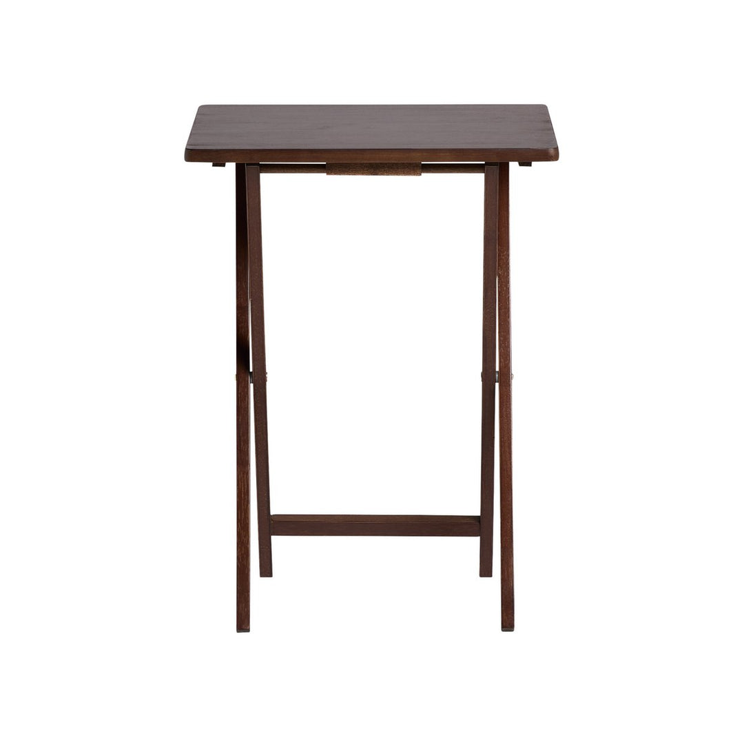 Home Single Folding Tray Table - Walnut
