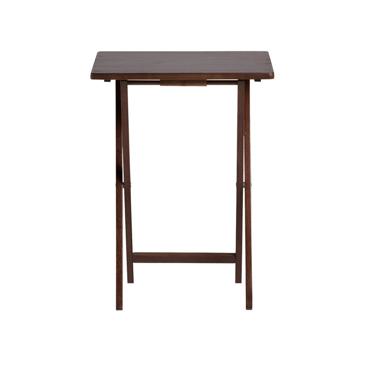 Home Single Folding Tray Table - Walnut