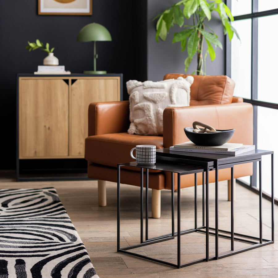 Habitat Loft Living Nest Tables - Black (Only 2 Tables)