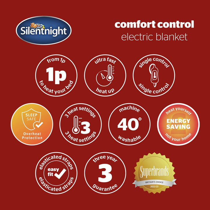 Silentnight Comfort Control Electric Under Blanket - Single