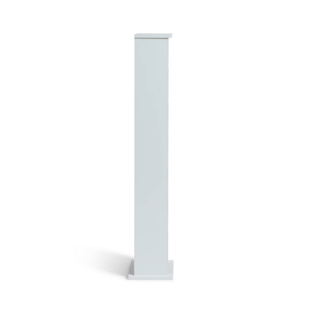 Home Maine CD and DVD Storage Unit - White Wood Effect