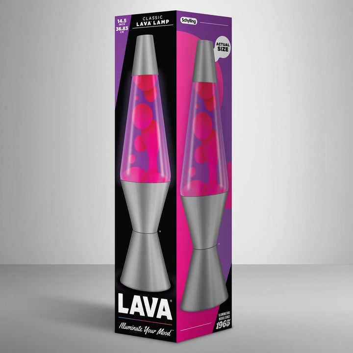 Lava 14.5in Fuchsia Mirage Lamp - Pink & Violet